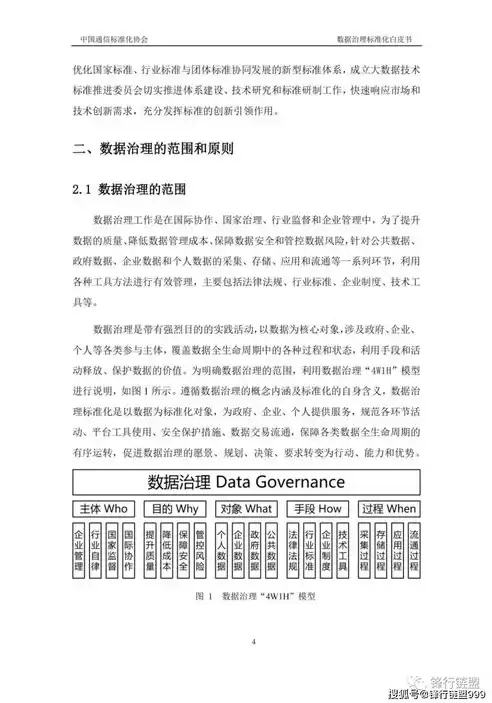 数据治理标准化白皮书pdf，数据治理标准化白皮书