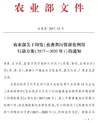 全国畜禽粪污资源化利用整县推进项目工作方案