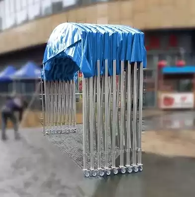 自动收缩遮雨棚，自动遮阳棚伸缩式雨棚工业