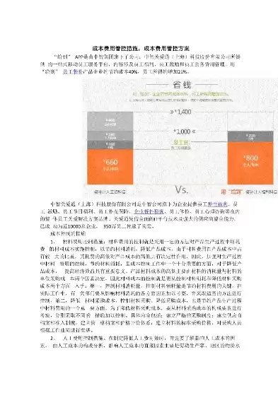 成本控制方案怎么写范文，成本控制方案怎么写