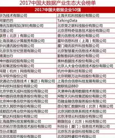 国内大数据公司排名50强有哪些，国内大数据公司排名50强