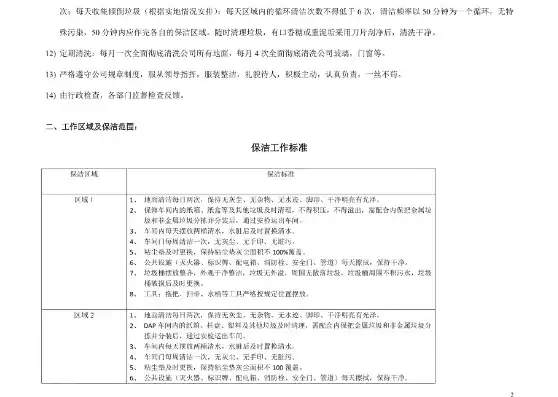 保洁人均工作面积，保洁人均作业面积行业标准