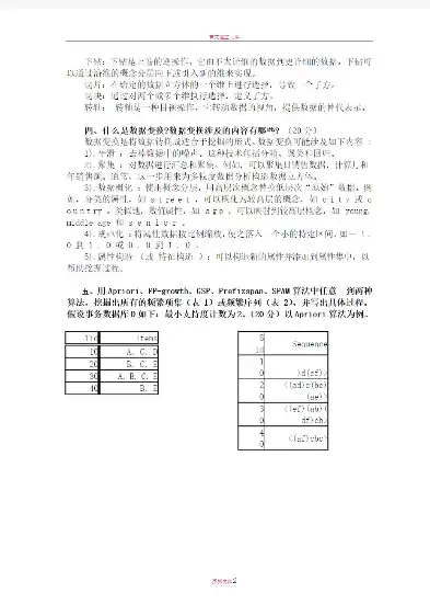 大学数据挖掘试题及答案，大学数据挖掘选择题