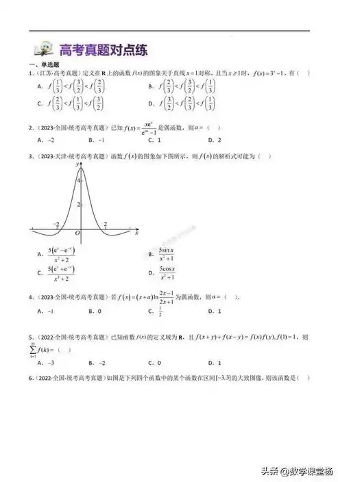 函数对称轴对称中心周期结论，函数对称轴对称中心周期知二求一