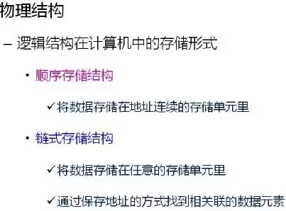 数据的物理结构包括什么和什么两种情况?，数据的物理结构是指数据的各数据项之间的逻辑关系