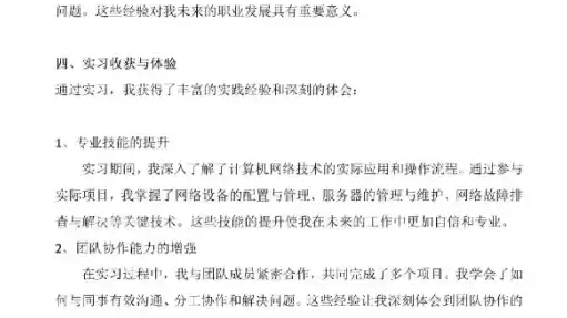 计算机网络综合实训报告3000字总结，计算机网络综合实训报告3000字