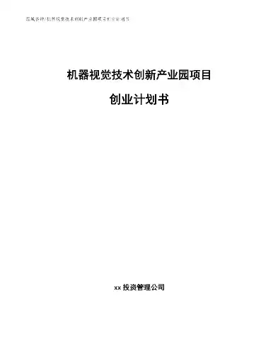 计算机视觉创业计划书，计算机视觉创业