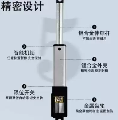 12v电动伸缩杆，电动伸缩杆结构原理图讲解视频