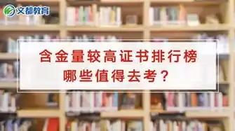 金融类含金量最高的证书，金融行业含金量最高的证书排行榜