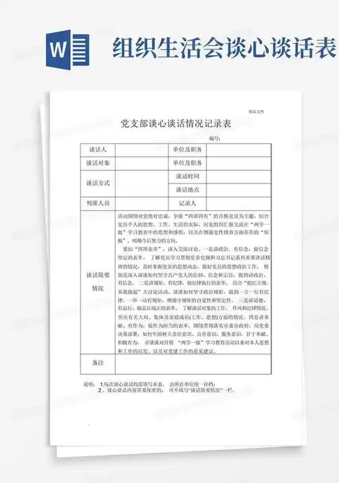 社区书记优缺点谈话记录表，社区书记优缺点谈话