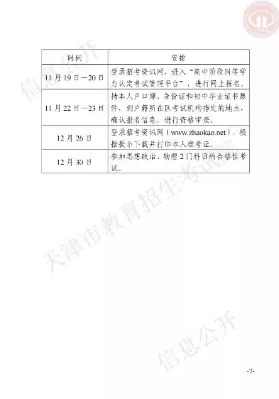 天津学业水平合格性考试时间2024，天津学业水平合格性考试时间2024