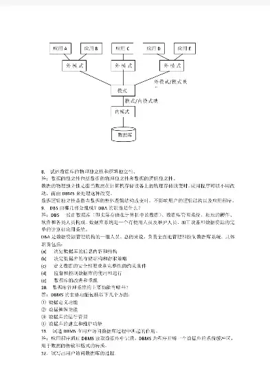 数据库原理及应用第二章课后题答案，数据库原理及应用第二章