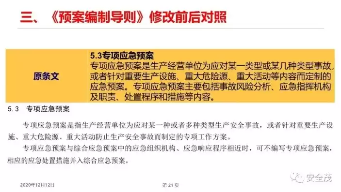 生产安全事故应急预案编制导则2021，生产安全事故应急预案与应急资源数据库管理系统