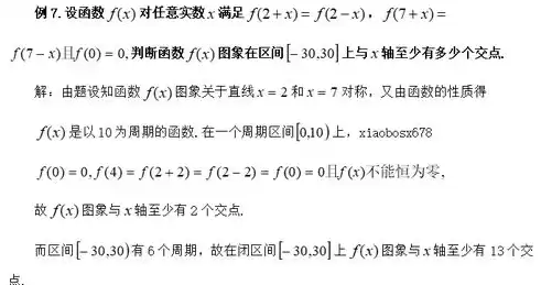 周期函数的对称中心，数学函数周期和中心对称性