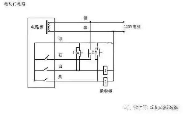 自动伸缩门电路原理图，自动伸缩门电气控制电路设计