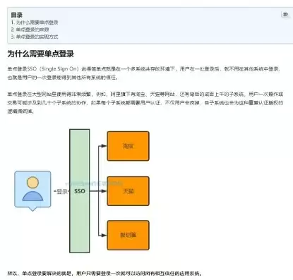 单点登录常见问题，单点登录功能点