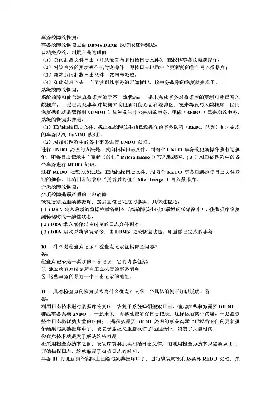 数据恢复技术与应用考点总结，数据恢复技术与应用考点，数据恢复技术与应用考点解析，理论与实践相结合