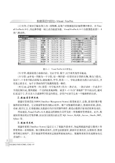 visual foxpro6.0数据库是什么型数据库，visual foxpro数据库是什么型数据库，深入解析Visual FoxPro 6.0数据库，一种独特的数据库类型及其应用