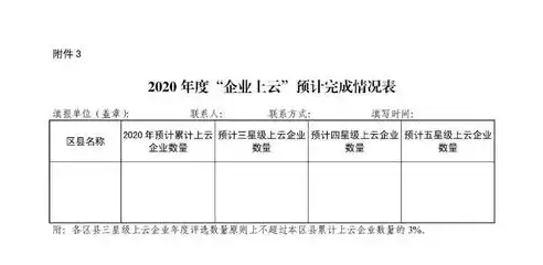 星级上云企业的概念，星级上云企业评定申请表实例，星级上云企业评定申请表实例——迈向数字化转型的企业标杆