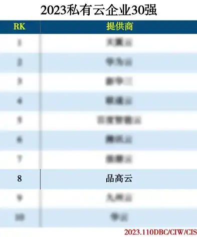 私有云软件排名，2023年度中国私有云软件市场排名，创新驱动，安全先行