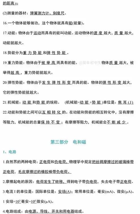 合格性物理考试必备知识点有哪些内容，合格性物理考试核心知识点解析与备考策略