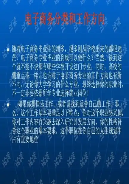 电子商务专业就业方向与就业前景如何，电子商务专业，多元化就业前景与职业发展路径探析