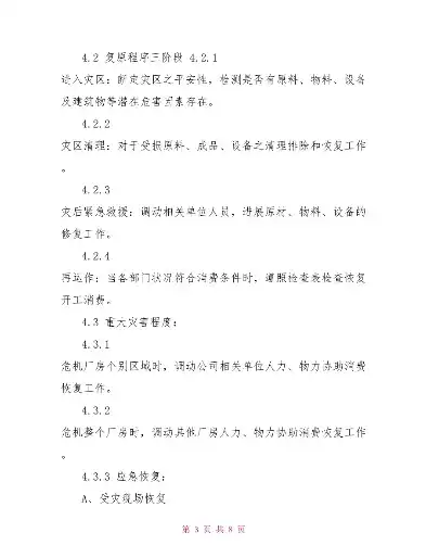 灾难恢复模板怎么写范文，企业灾难恢复模板撰写指南