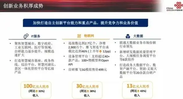 中国联通云平台，深入解读省联通公司云平台，构建数字化新生态，助力企业腾飞