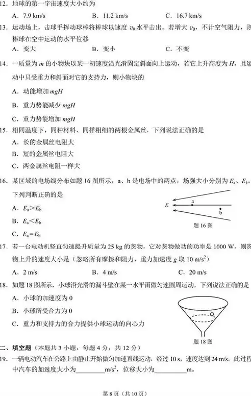 合格性考试试卷，合格性考试样卷解析，探究考试结构与应试策略