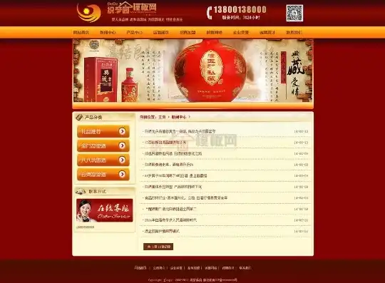 揭秘PHP红色酒类食品企业网站源码，打造个性化品牌展示新篇章