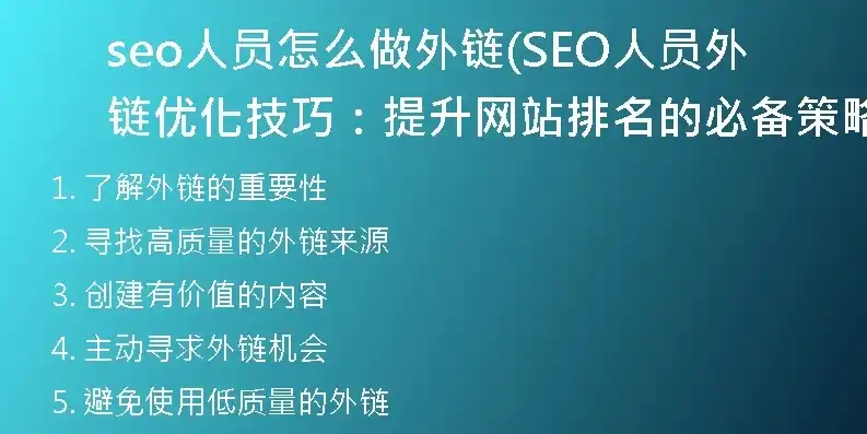 SEO外链推广员，揭秘高效外链策略，助力网站排名飙升，seo短视频网页入口引流