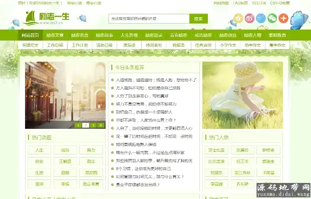 深度揭秘，仿励志一生lz13网站整站源码，打造个人励志博客新体验！，励志一生网手机版