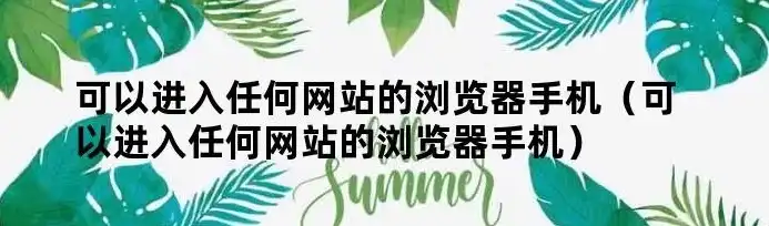 轻松掌握网站进入技巧，全方位解析网站访问攻略，手机怎么进网站