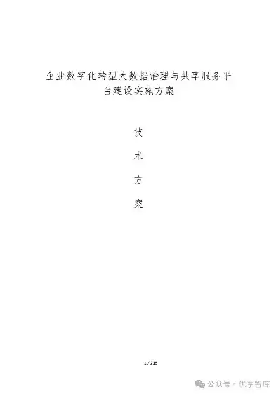 企业数据治理工作方案编写指南及范例，数据治理工作方案怎么写范文模板