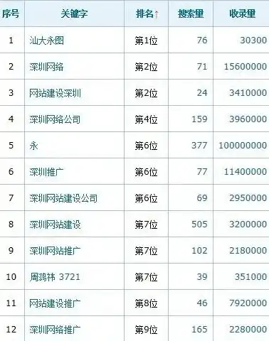 深圳网站排名揭秘，解析本地企业如何抢占网络市场制高点