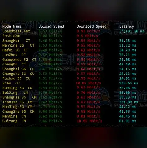 深度解析，香港服务器测速报告，揭秘网络传输速度的奥秘，香港服务器测速软件