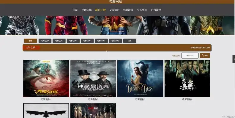 深度解析HTML5电影网站源码PHP，构建高效影视平台的关键步骤，htmlcssjs制作电影网站源码