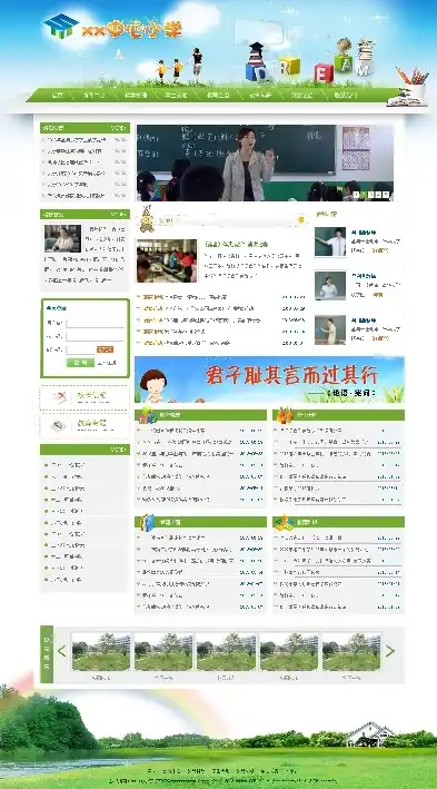 探索小学网站模板源码，构建专属校园网络家园，小学网站模板源码是什么