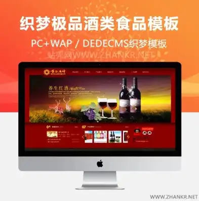 红色酒类食品企业网站源码深度解析，打造高品质网络品牌形象