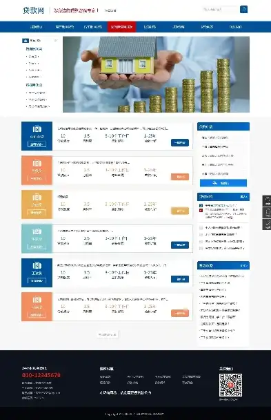 揭秘贷款网站织梦模板源码，构建高效贷款信息平台的秘籍，贷款网页