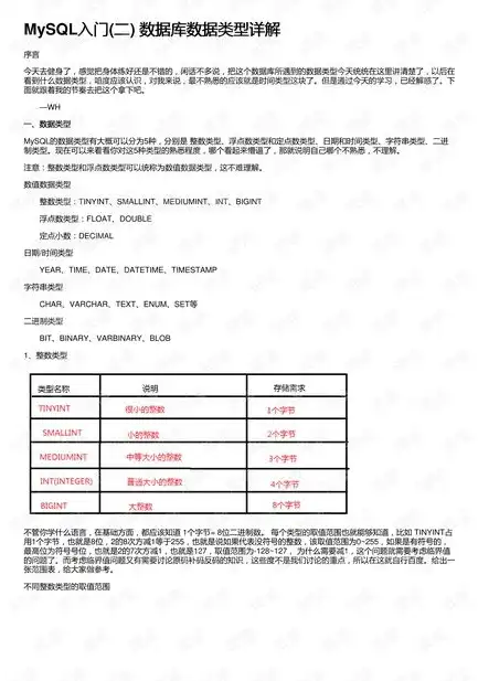 深入解析，MySQL数据库的类型与特性，mysql数据库属于什么数据库