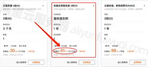云端服务器价格解析，全面了解不同配置及服务费用，云端服务器多少钱一年