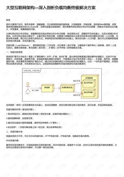 深入解析负载均衡支持的协议及其应用场景，负载均衡支持的协议有哪些