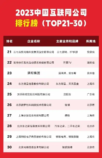 2023年度中国网站建设公司排名榜单揭晓，揭秘行业佼佼者！，国内知名网站建设公司排名