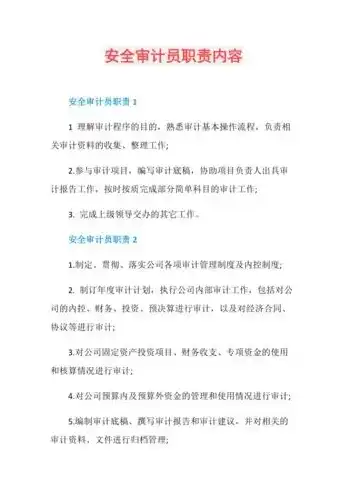 保密安全审计员岗位职责解析与执行要点，保密安全审计员岗位职责要求