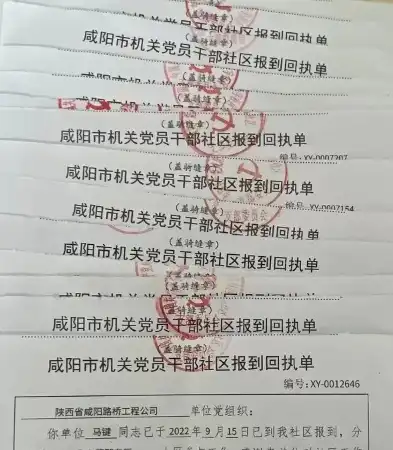 党组织到社区报到回执单，党组织到社区报到回执单模板怎么写